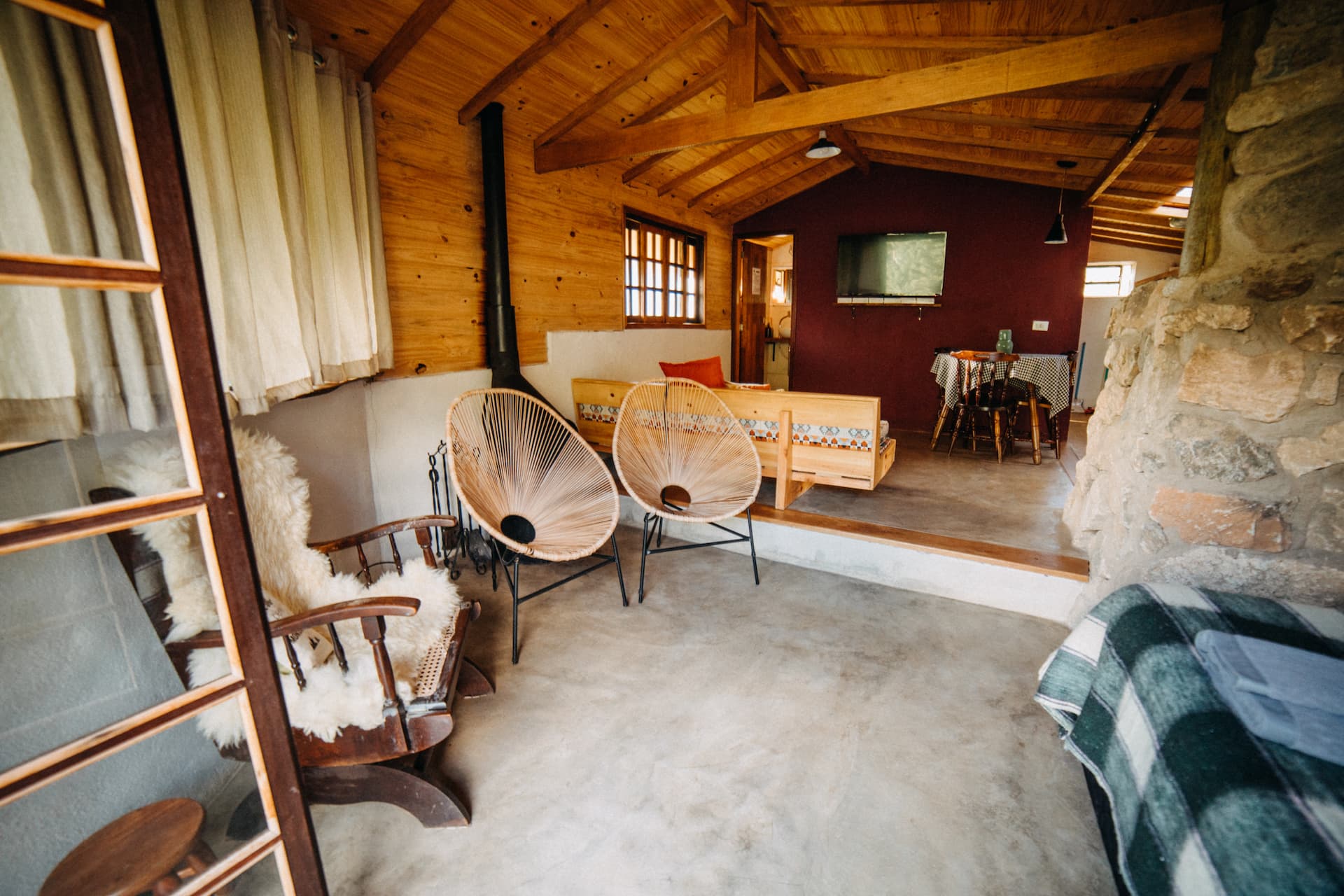Casa de campo decorada estilo rústico moderno